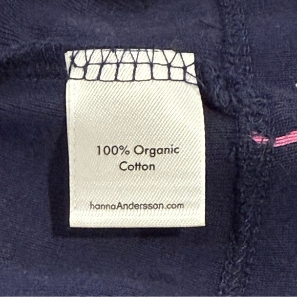 Hanna Andersson Printed Play Dress Girls 3T 90 cm Navy Floral Sleeveless Summer - Picture 4 of 5